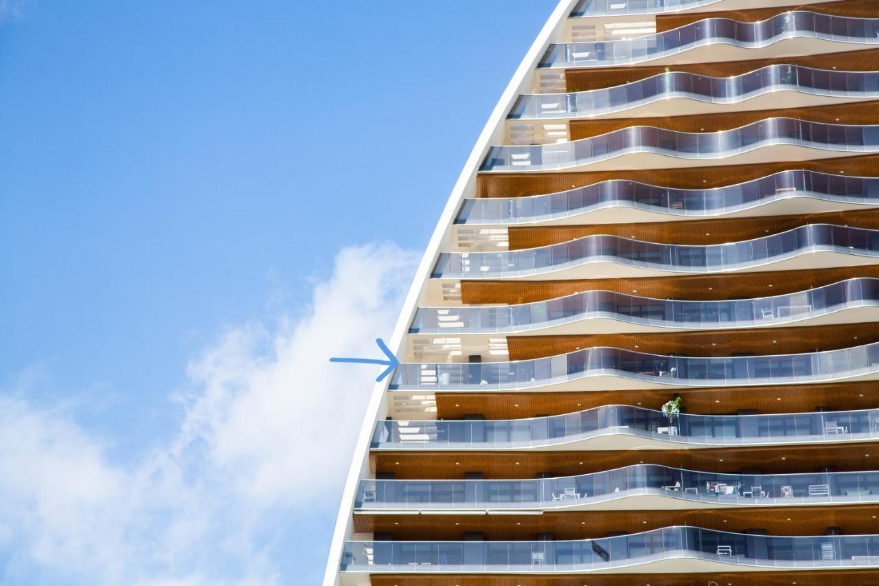 Апартаменты Sunset Waves Benidorm Julieta Vistas Al Mar Premium 200 Mt2 Con Jacuzzi En Terraza Экстерьер фото